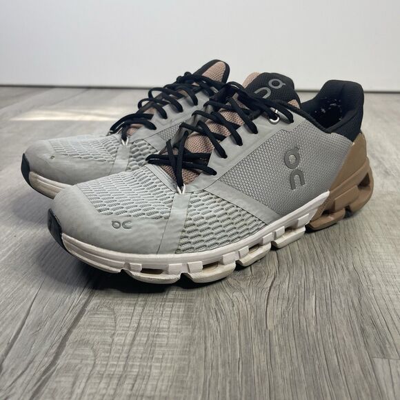 On Cloud Cloudflyer Women's Running Shoes Tan/Black/Gray White Size 11 Running A - Picture 1 of 10